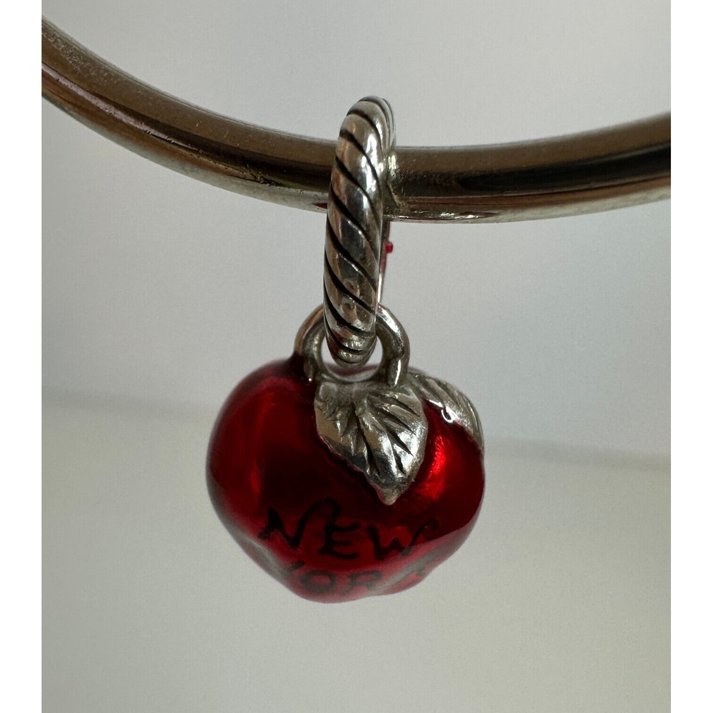 Brighton The Big Apple New York 3D Dangle Charm Red Enamel Retired